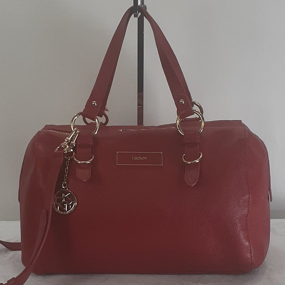 DKNY Genuine Leather Satchel
